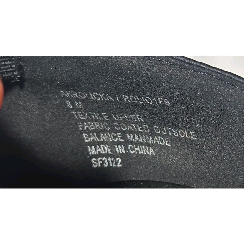 Anne Klein Black Rhinestone D'Orsay Stiletto Pointed Toe Heels Slip On Women's 8 - Picture 6 of 8